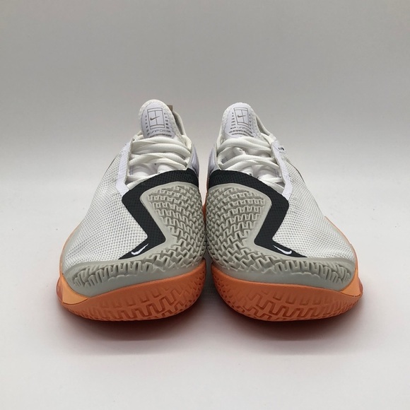 Nike React Vapor NXT HC White Orange Khaki Light Bone CV0724-103 Size 7 - Picture 2 of 5